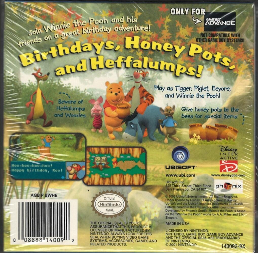 Winnie the Pooh's Rumbly Tumbly Adventure - Game Boy Advance
