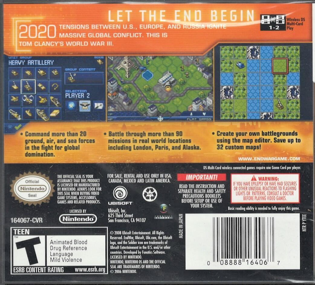 Tom Clancy's End War - Nintendo DS