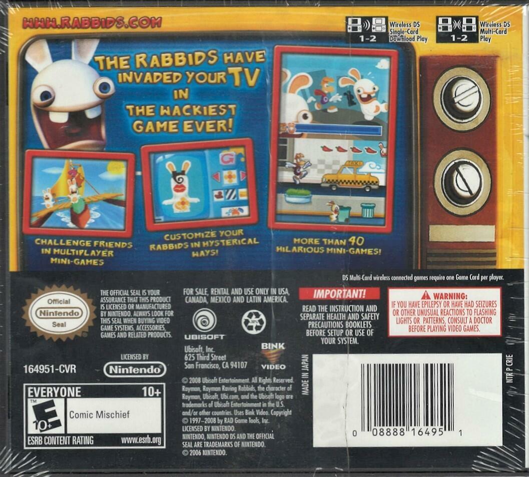 Rayman Raving Rabbids TV Party - Nintendo DS