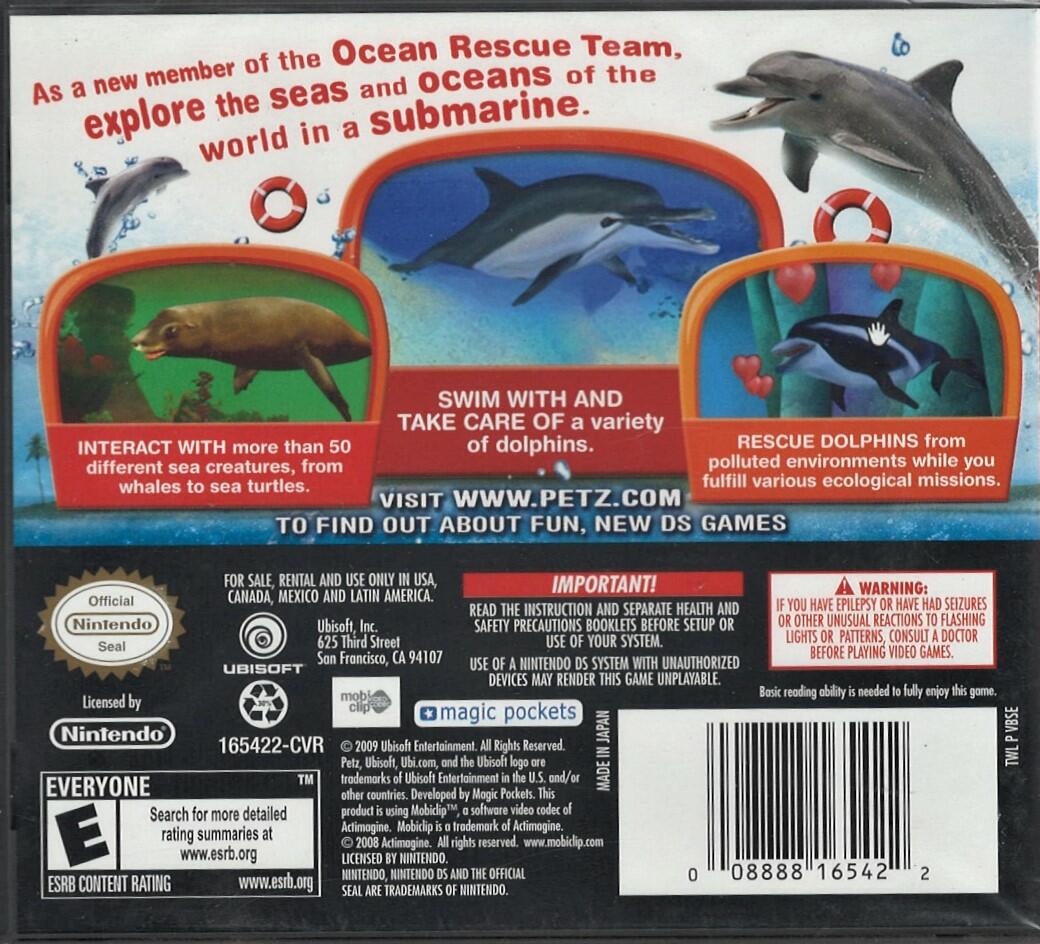 Petz Dolphinz Encounter - Nintendo DS