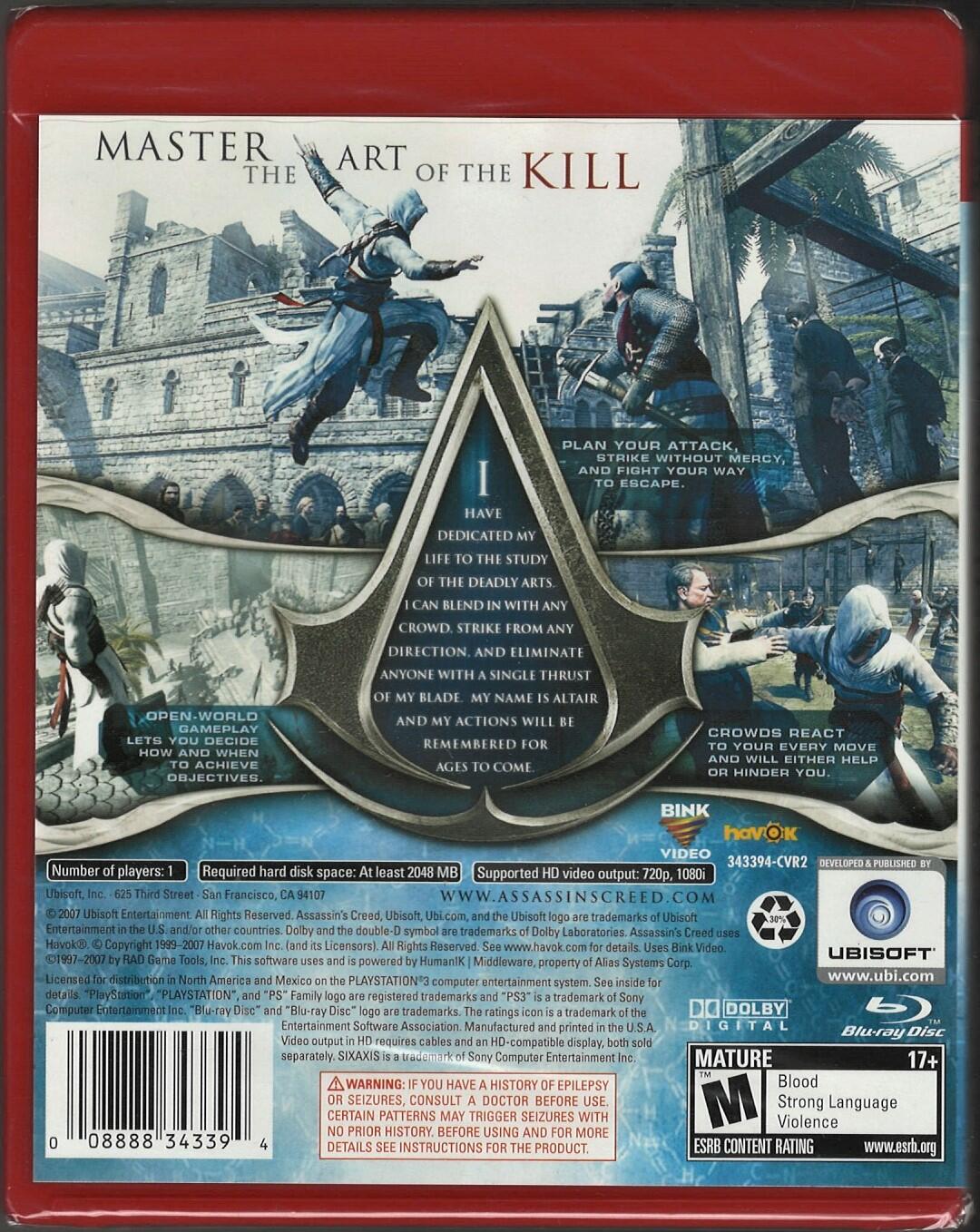 Assassin's Creed - PlayStation 3