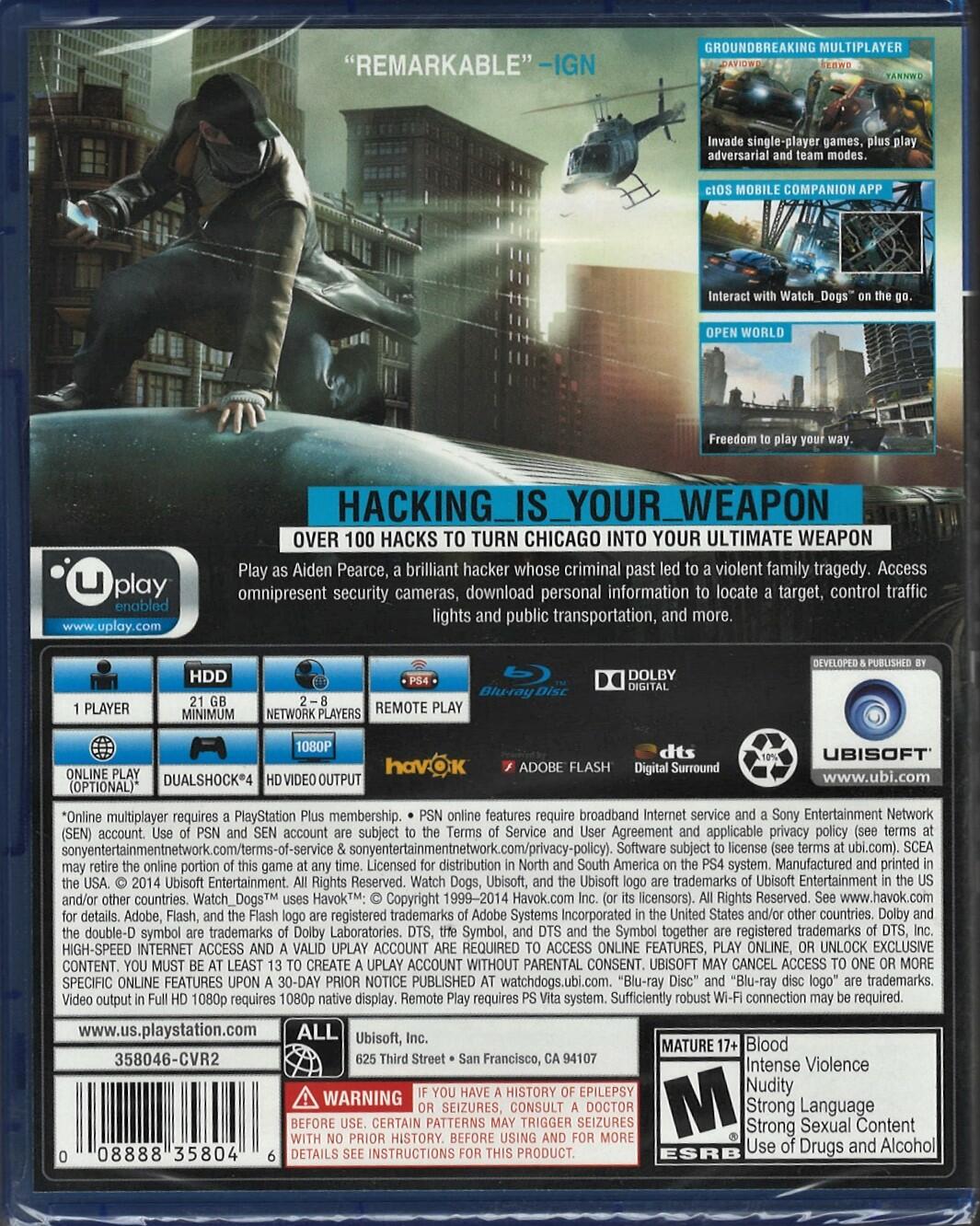 Watch Dogs - PlayStation 4