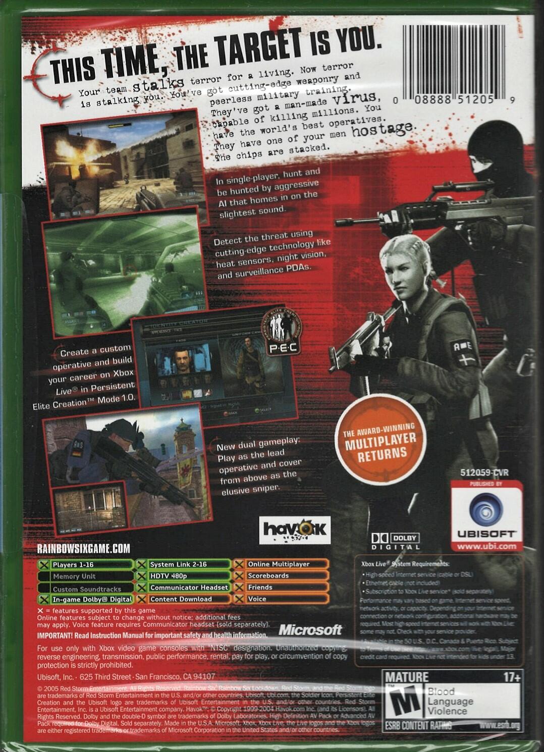 Rainbow Six Lockdown - Xbox