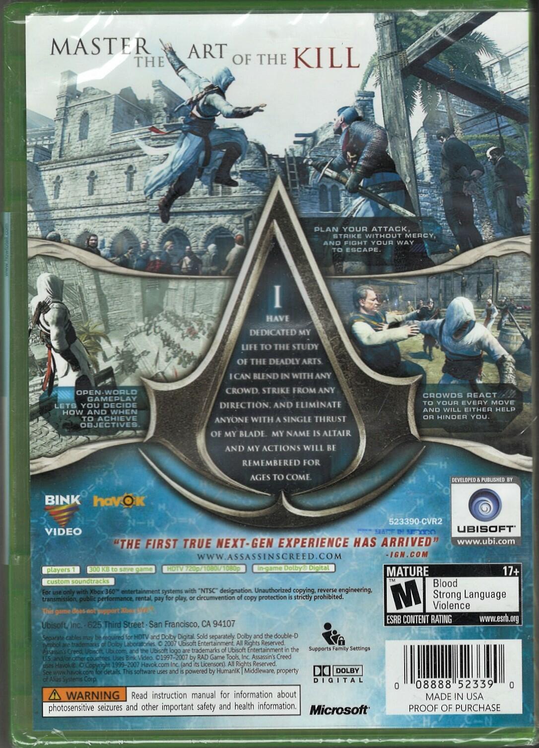 Assassin's Creed (Platinum Hits) - Xbox 360