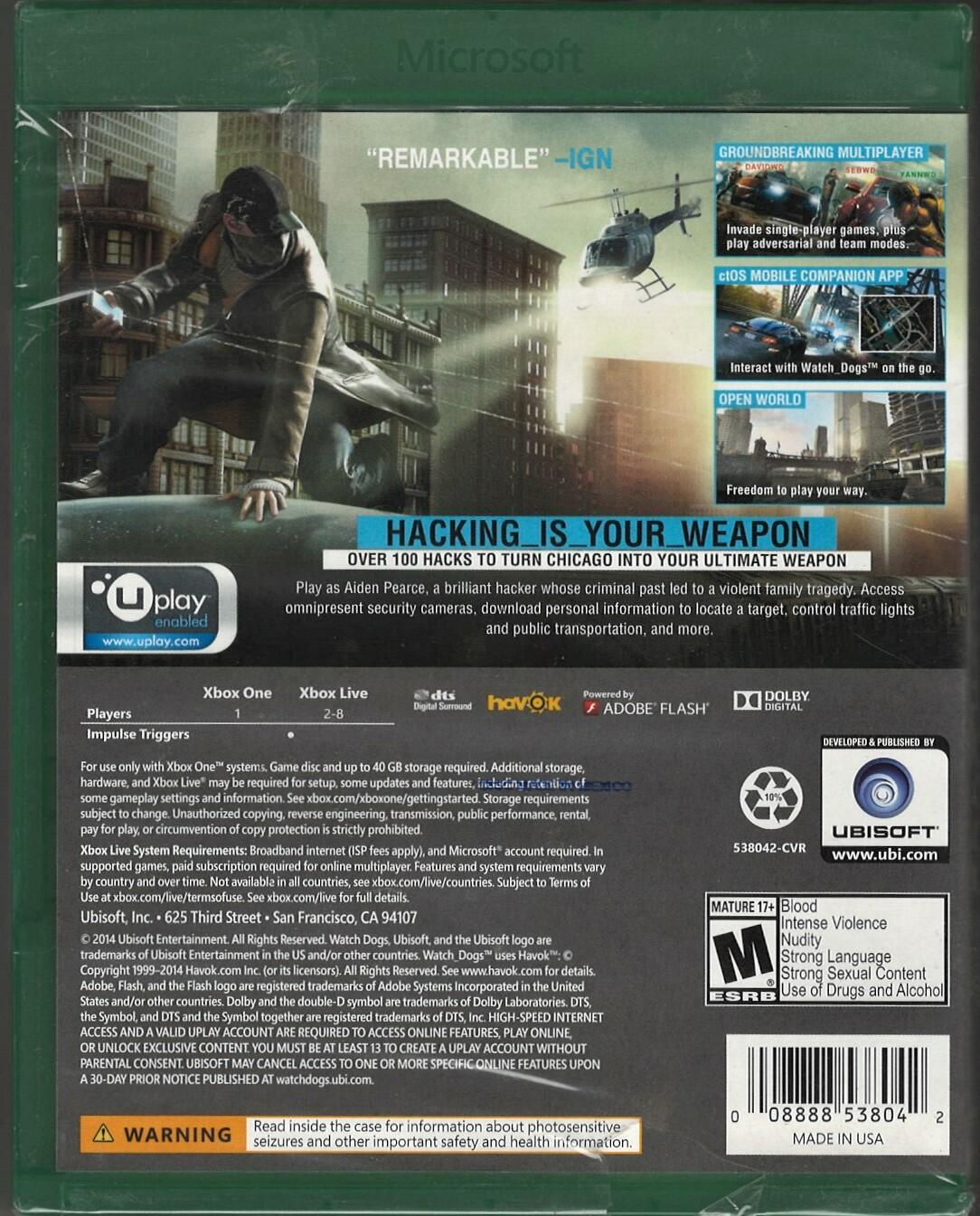Watch Dogs - Xbox One