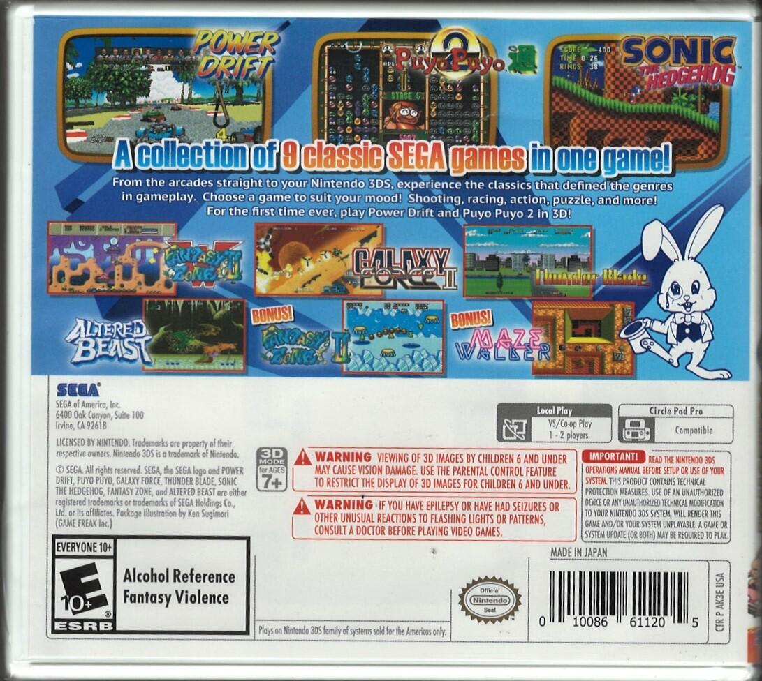 SEGA 3D Classics Collection - Nintendo 3DS
