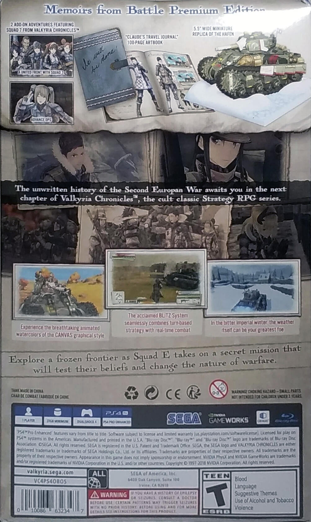 Valkyria Chronicles 4 Memoirs From Battle Premium Edition - PlayStation 4