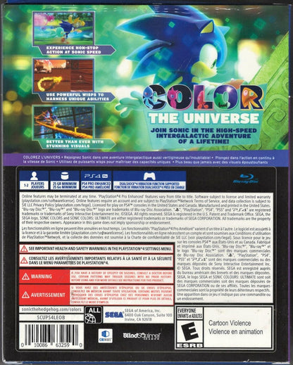 Sonic Colors Ultimate: Launch Edition - PlayStation 4