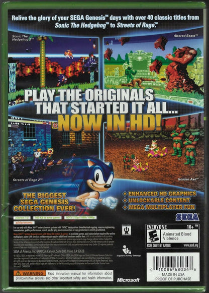 Sonic's Ultimate Genesis Collection (Platinum Hits) - Xbox 360