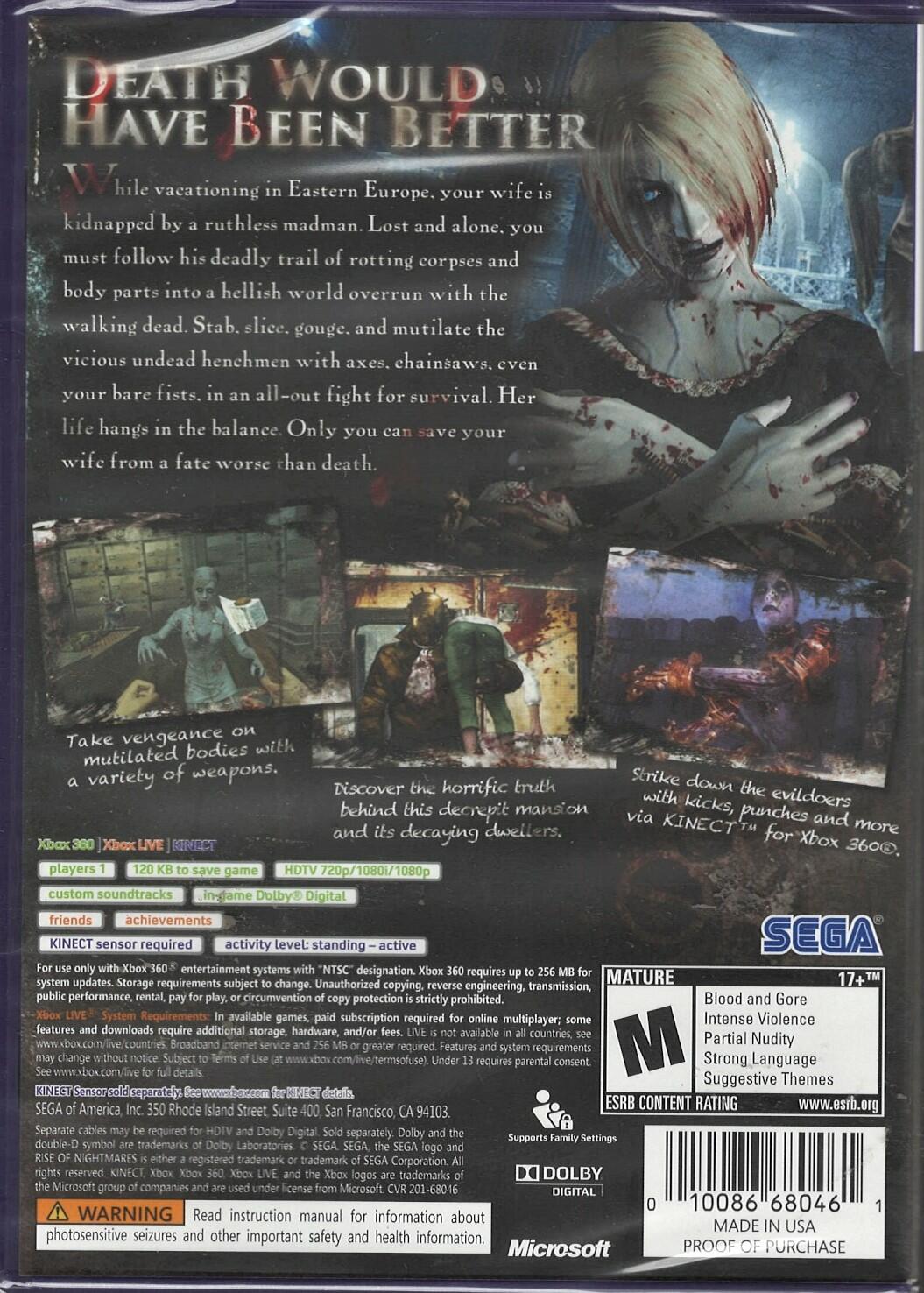 Rise of Nightmares - Xbox 360