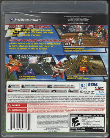 Sonic & Sega All-Stars Racing - PlayStation 3