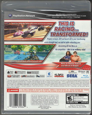 Sonic & All-Stars Racing Transformed - Playstation 3