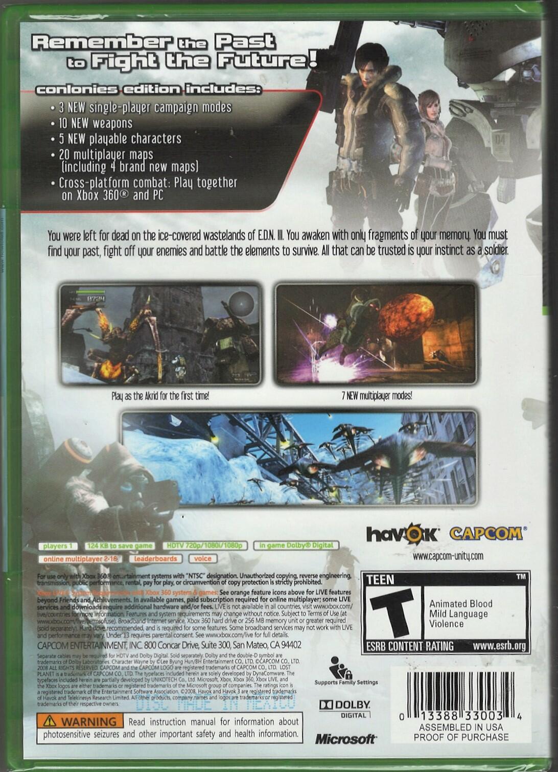 Lost Planet Extreme Condition Colonies Edition - Xbox 360