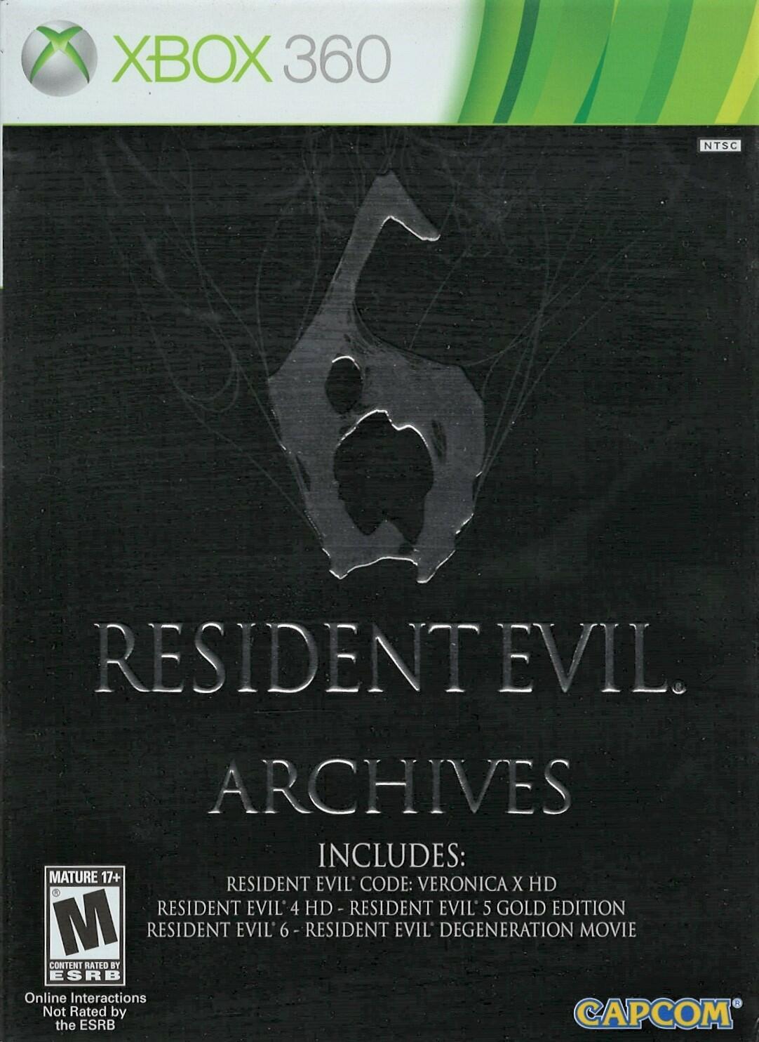 Resident Evil 6 Archives - Xbox 360