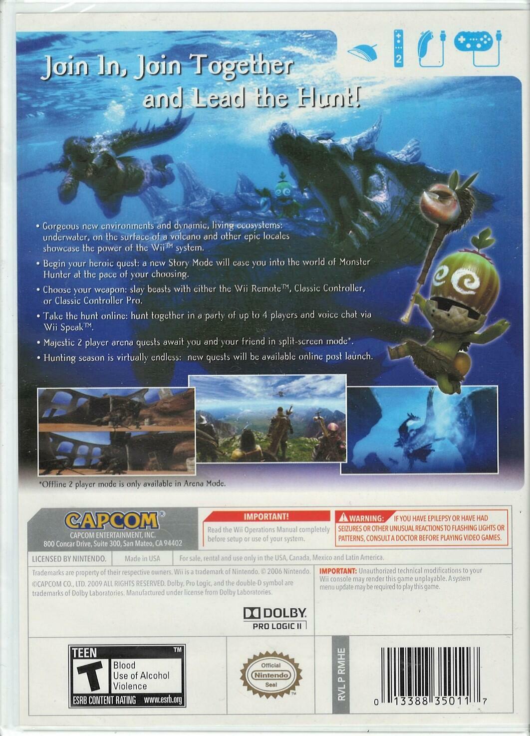 Monster Hunter 3 (Tri) - Nintendo Wii