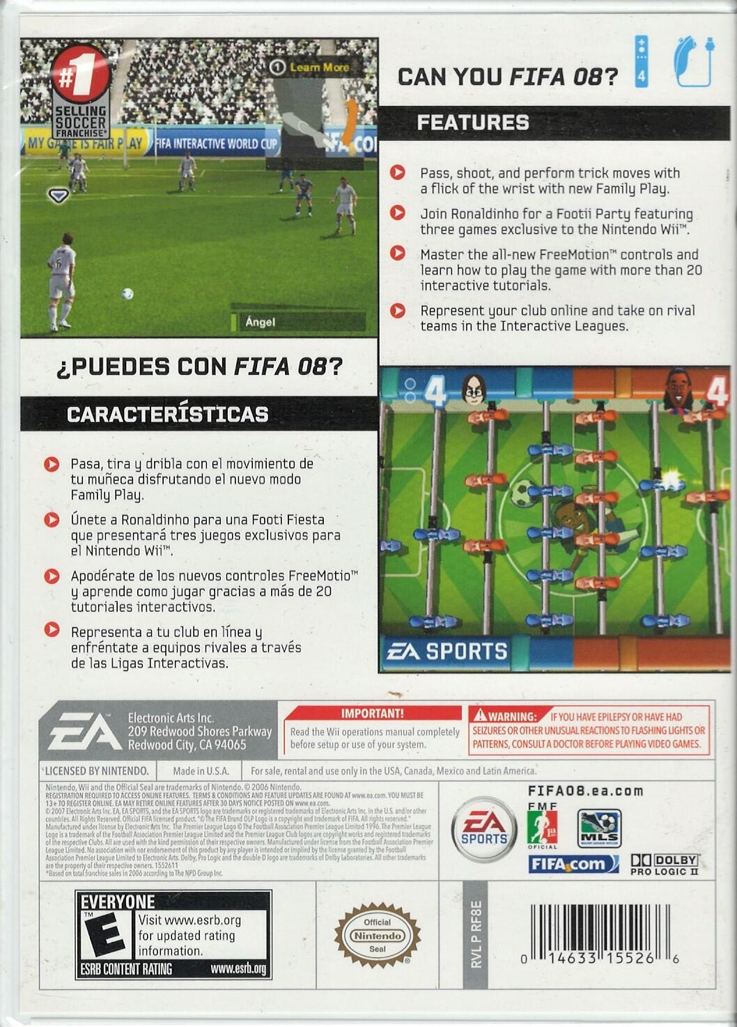 FIFA Soccer 08 - Nintendo Wii