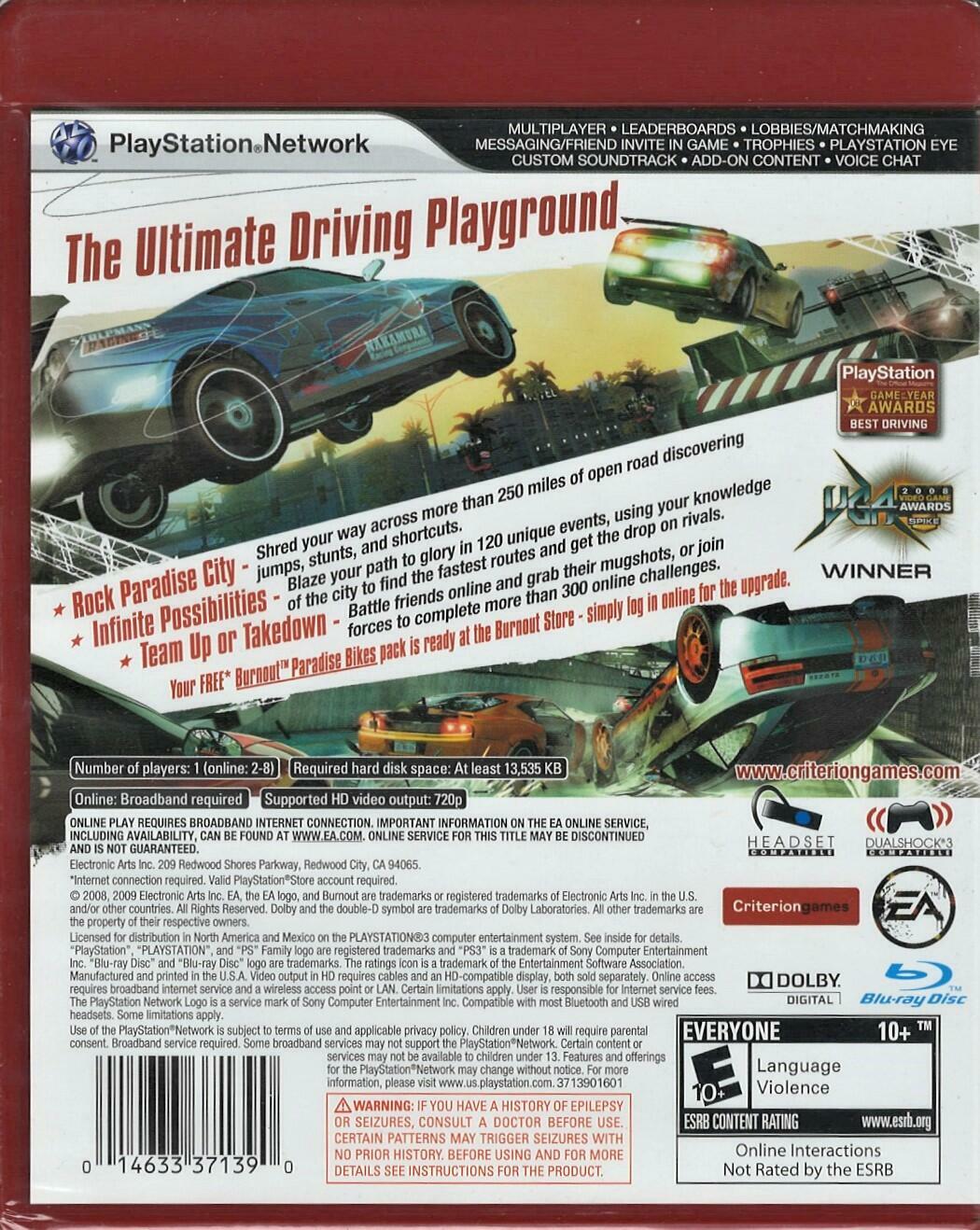 Burnout Paradise - PlayStation 3