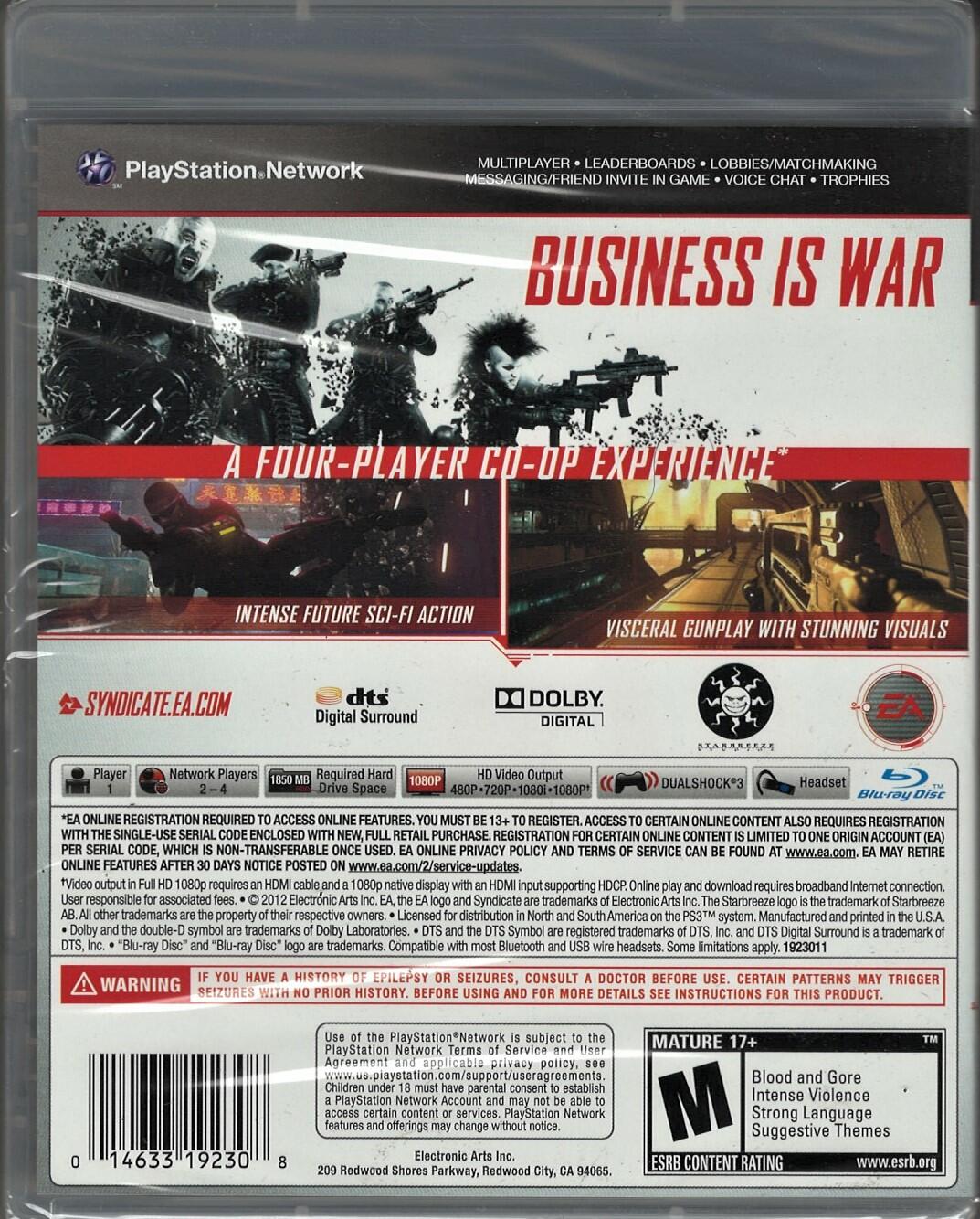 Syndicate - PlayStation 3