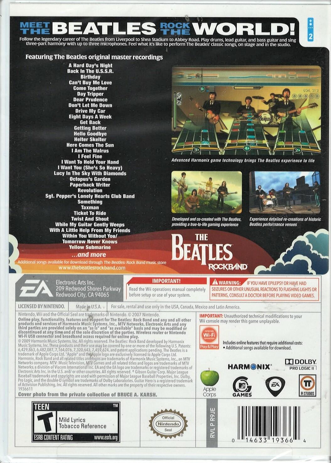 The Beatles: Rock Band (Game Only) - Nintendo Wii