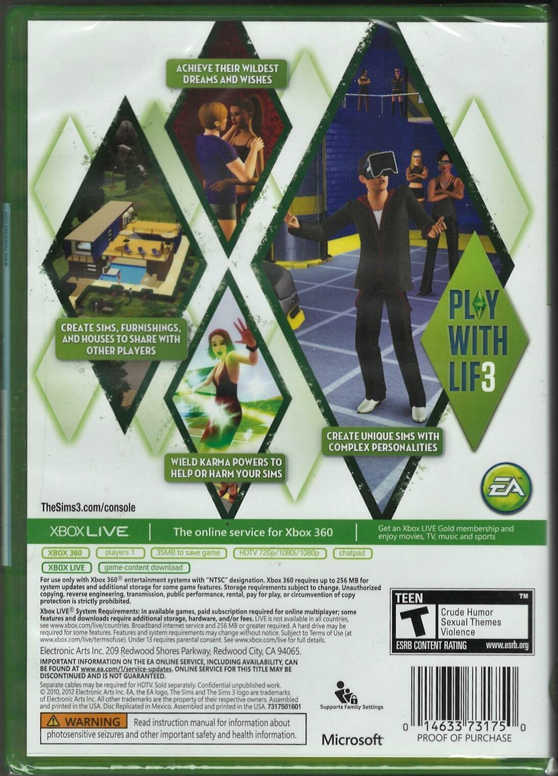 The Sims 3 (Platinum Hits) - Xbox 360