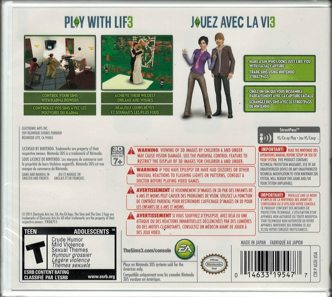 The Sims 3  - Nintendo 3DS