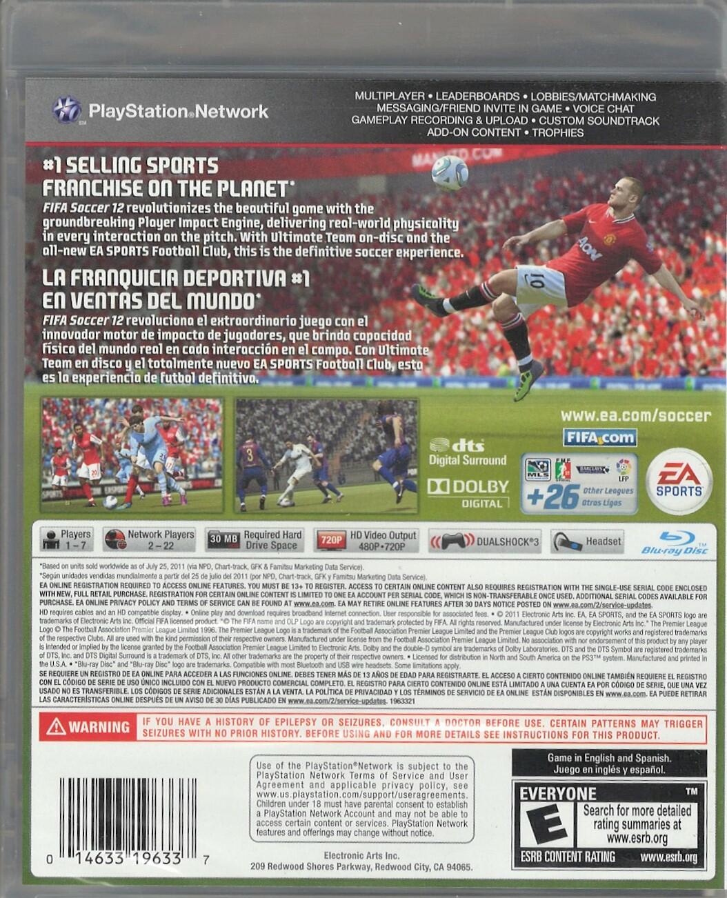 FIFA Soccer 2012 - PlayStation 3