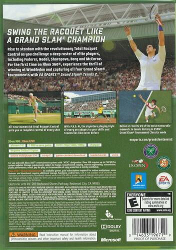 Grand Slam, Tennis 2 - XBox 360