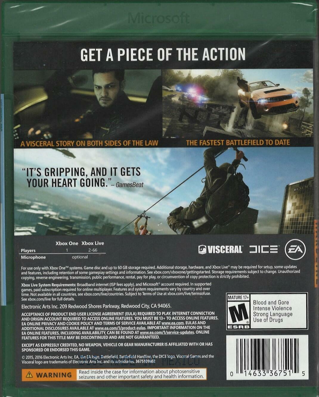 Battlefield Hardline (Greatest Hits) - Xbox One