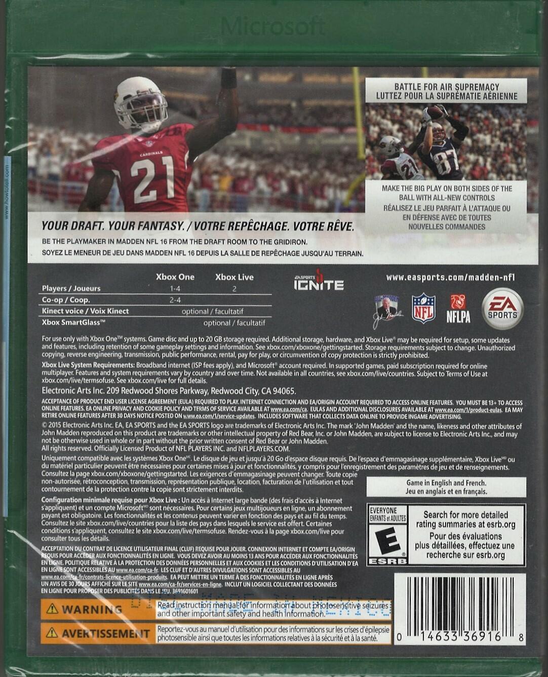 Madden NFL 16 - Xbox One