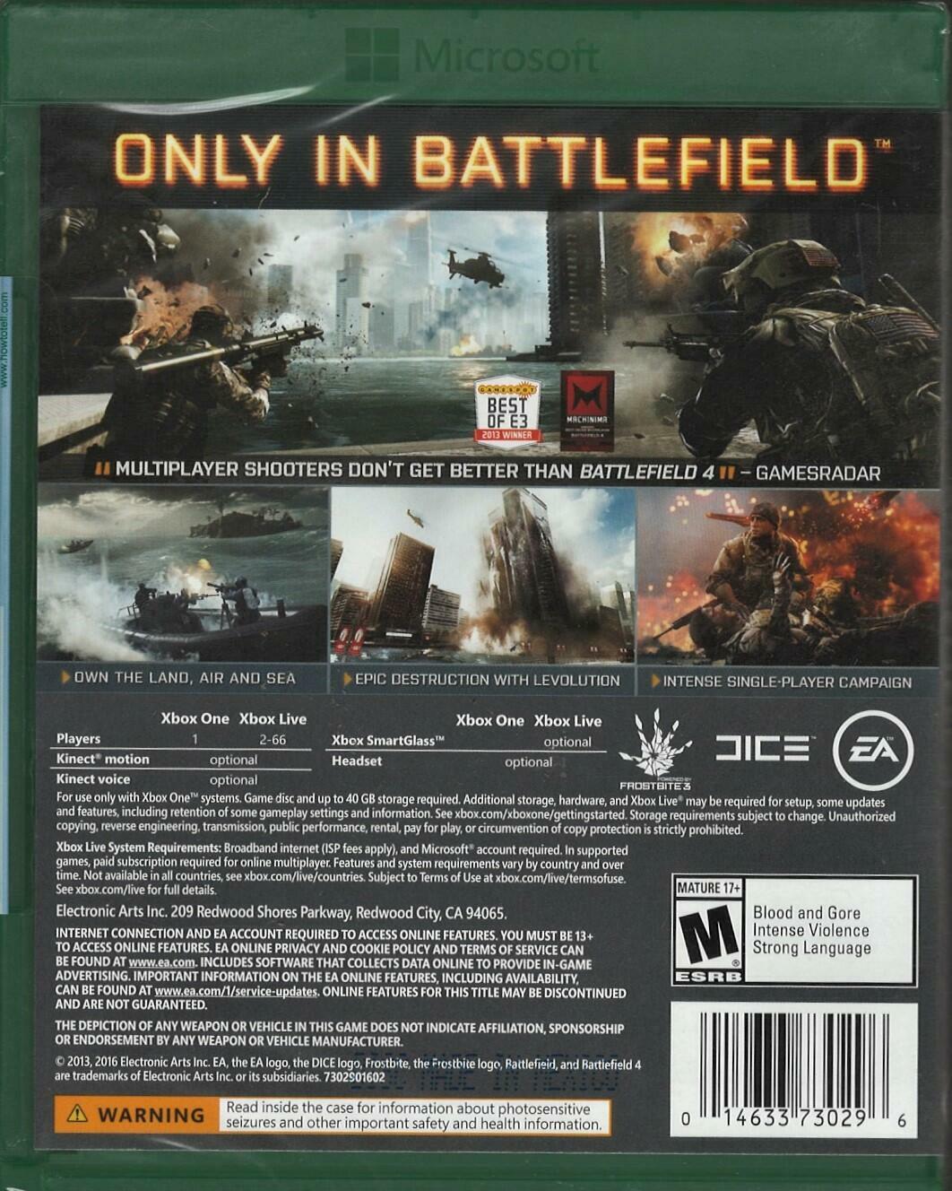 Battlefield 4 (Greatest Hits) - Xbox One