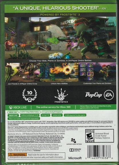 Plants vs Zombies: Garden Warfare (Platinum Hits) - Xbox 360