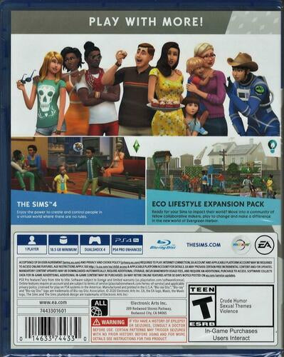 The Sims 4 Plus Eco Lifestyle Bundle - PlayStation 4