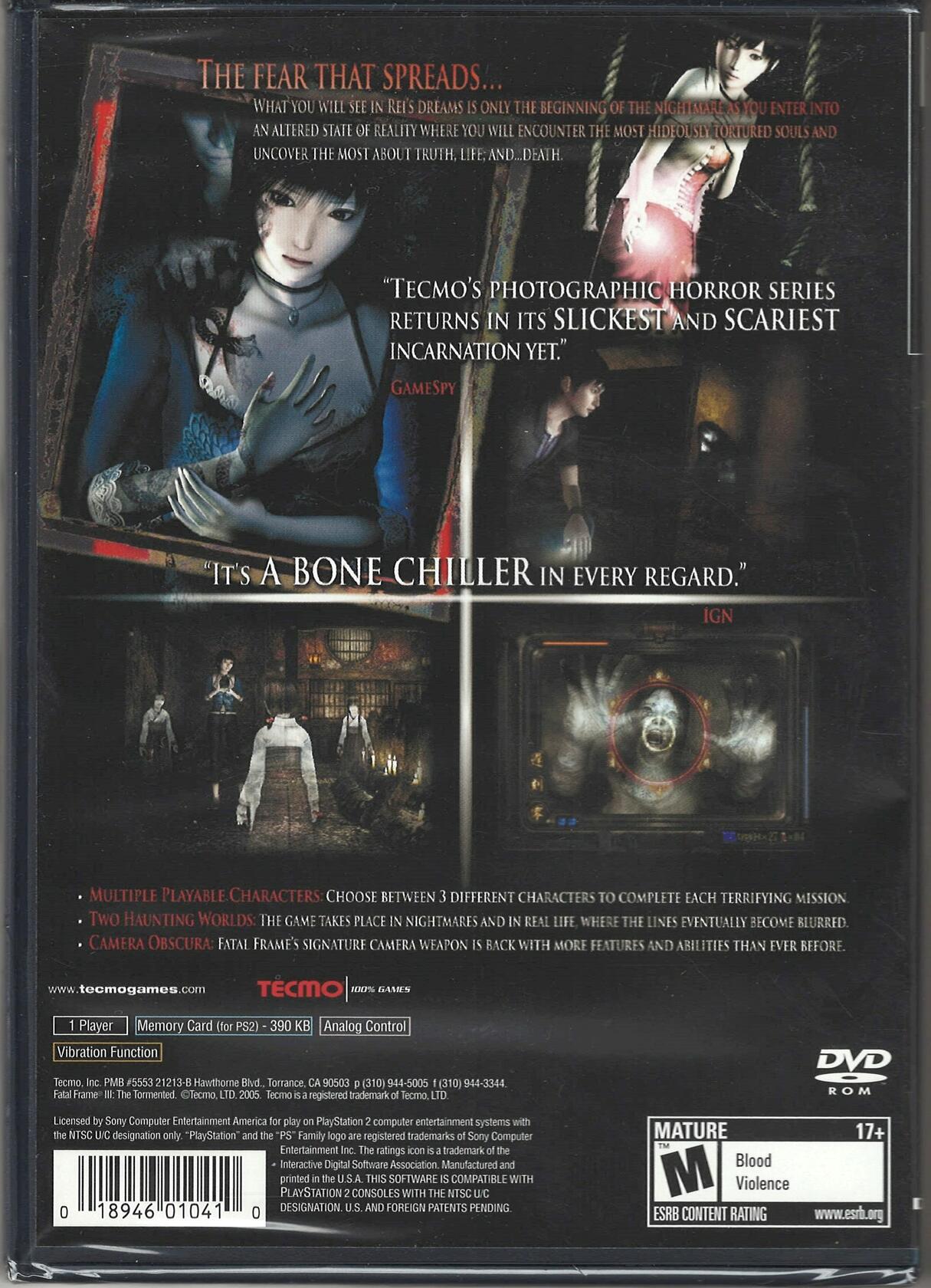 Fatal Frame III: The Tormented - PlayStation 2