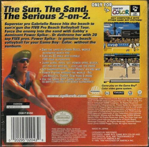 Power Spike Pro Beach Volleyball - Game Boy Color