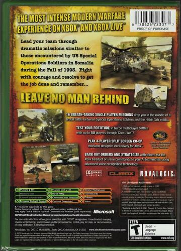 Delta Force: Black Hawk Down - Xbox