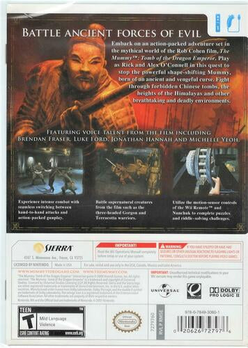 The Mummy: Tomb of the Dragon Emperor - Nintendo Wii