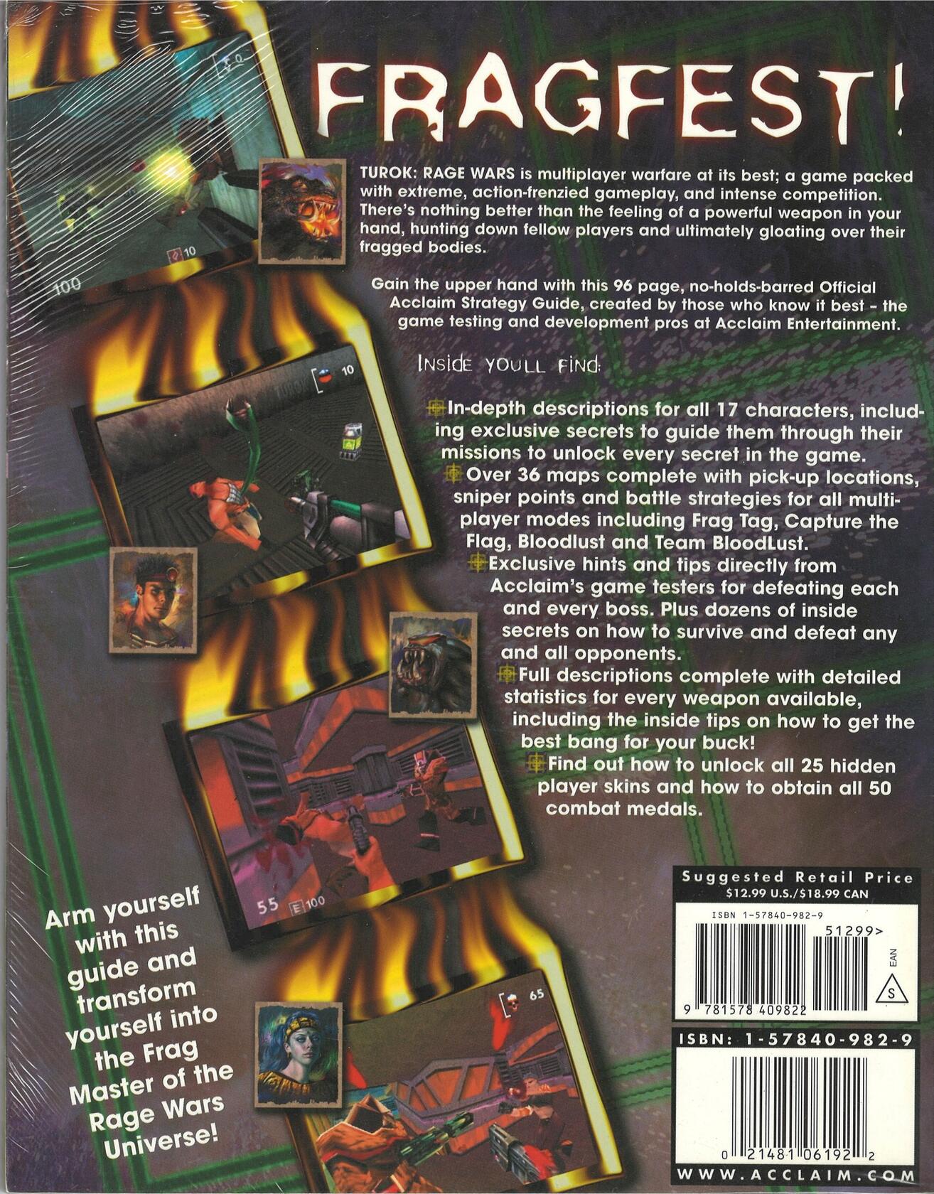 Turok Rage Wars for Nintendo 64 (Official Acclaim Strategy Guide)