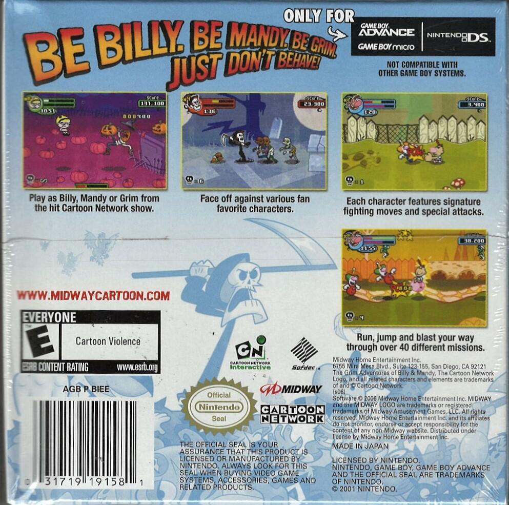 Grim Adventures of Billy and Mandy - Game Boy Advance