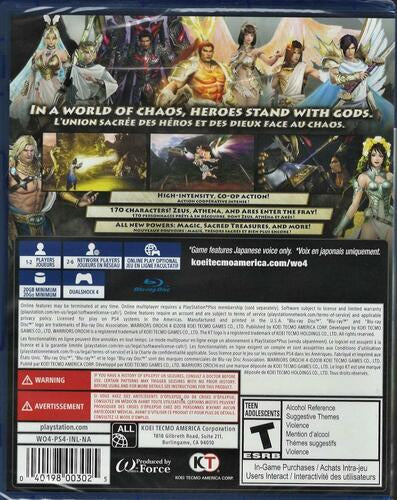 Warriors Orochi 4 - PlayStation 4