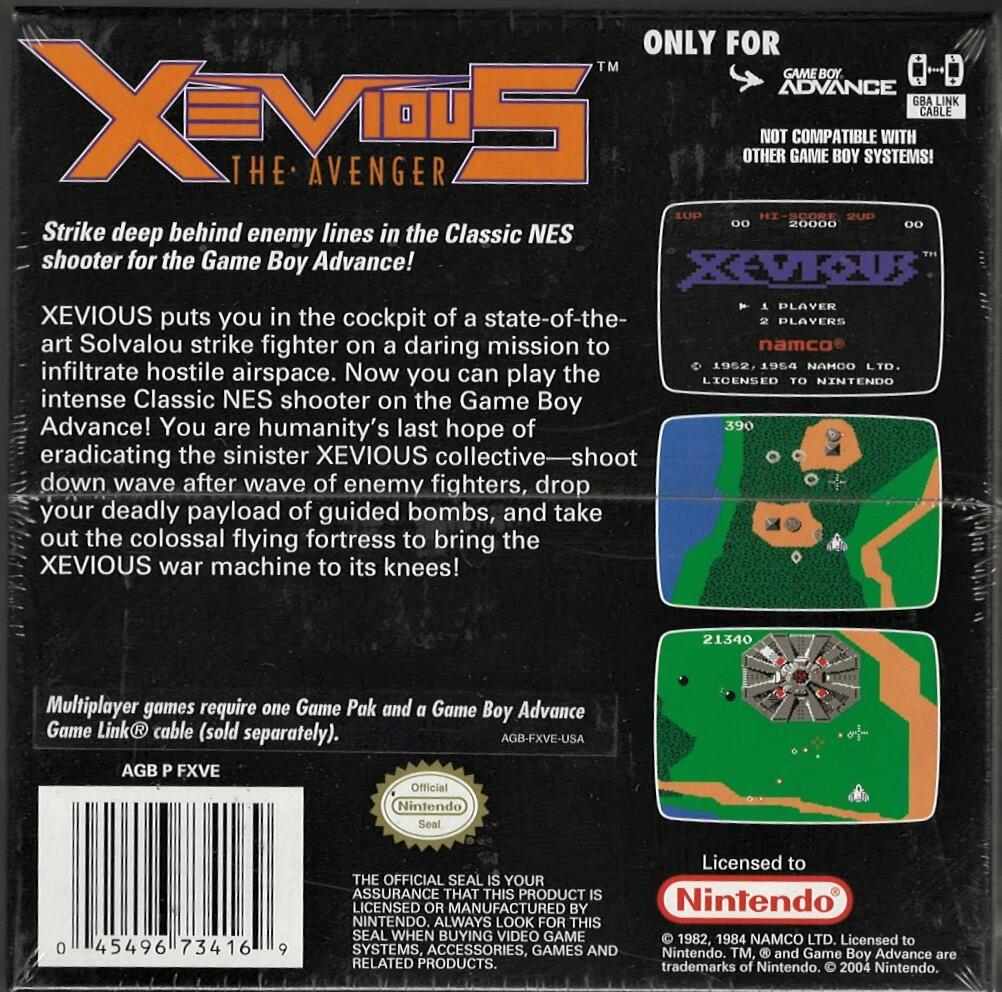 Xevious: Classic NES Series - Game Boy Advance