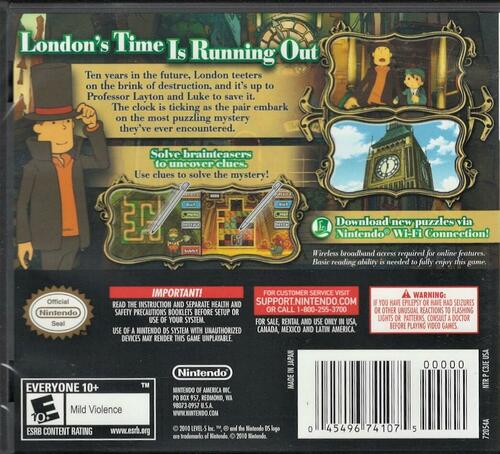 Professor Layton and the Unwound Future - Nintendo DS