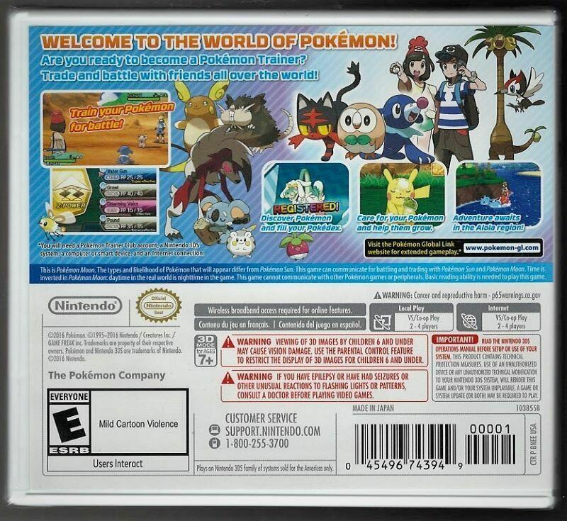 Pokemon Moon - Nintendo 3DS