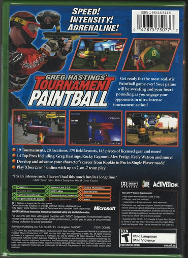 Greg Hastings' Tournament Paintball - Xbox