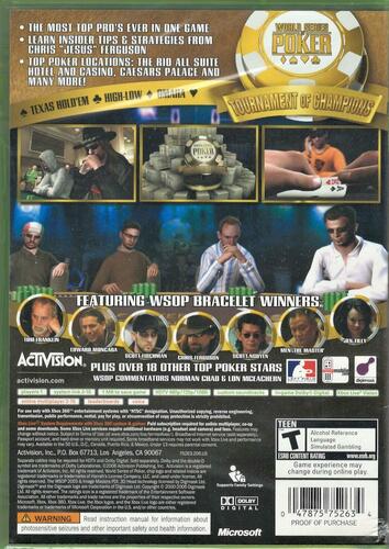 World Series of Poker: Tournament Champions - Xbox 360