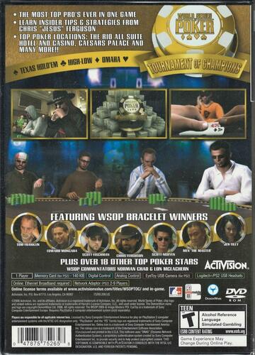 World Series of Poker: Tournament Champions - PlayStation 2