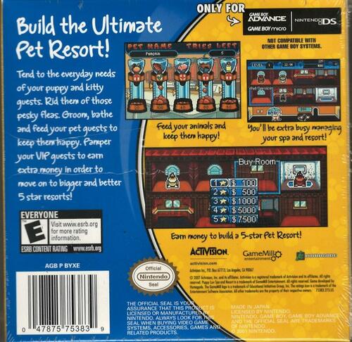 Puppy Luv Spa & Resort Tycoon - Game Boy Advance