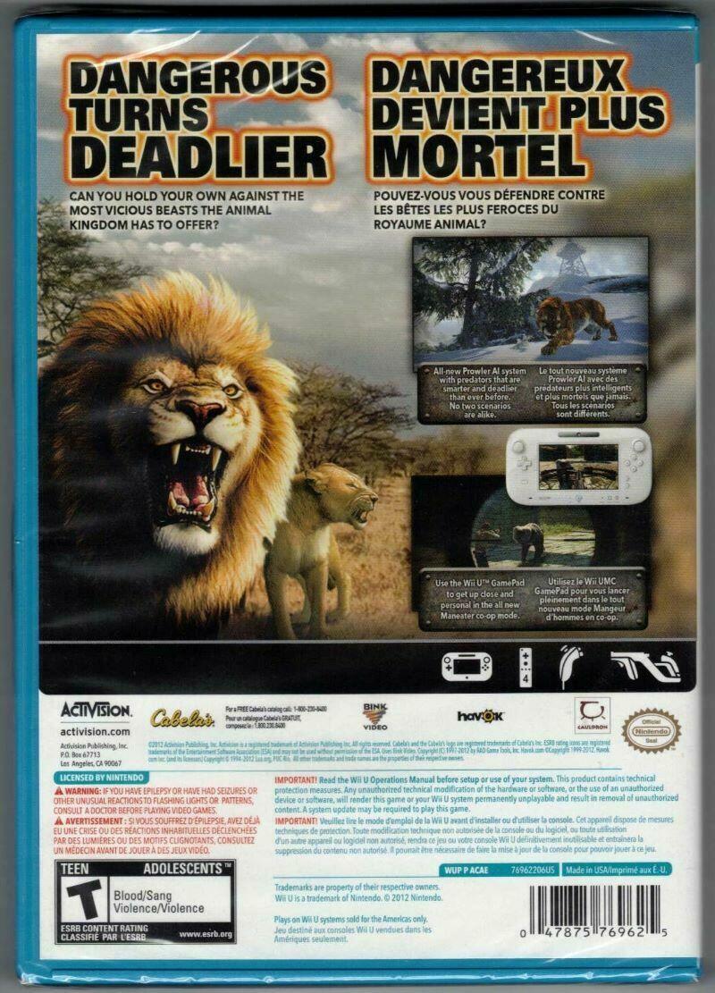 Cabela's Dangerous Hunts 2013 - Nintendo Wii-U