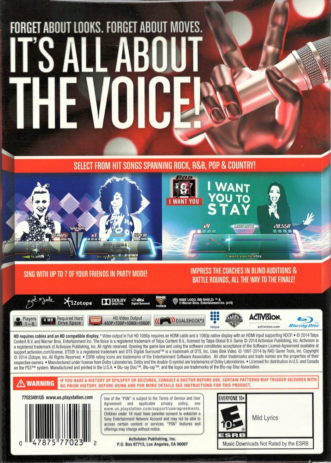 The Voice w/Microphone - PlayStation 3