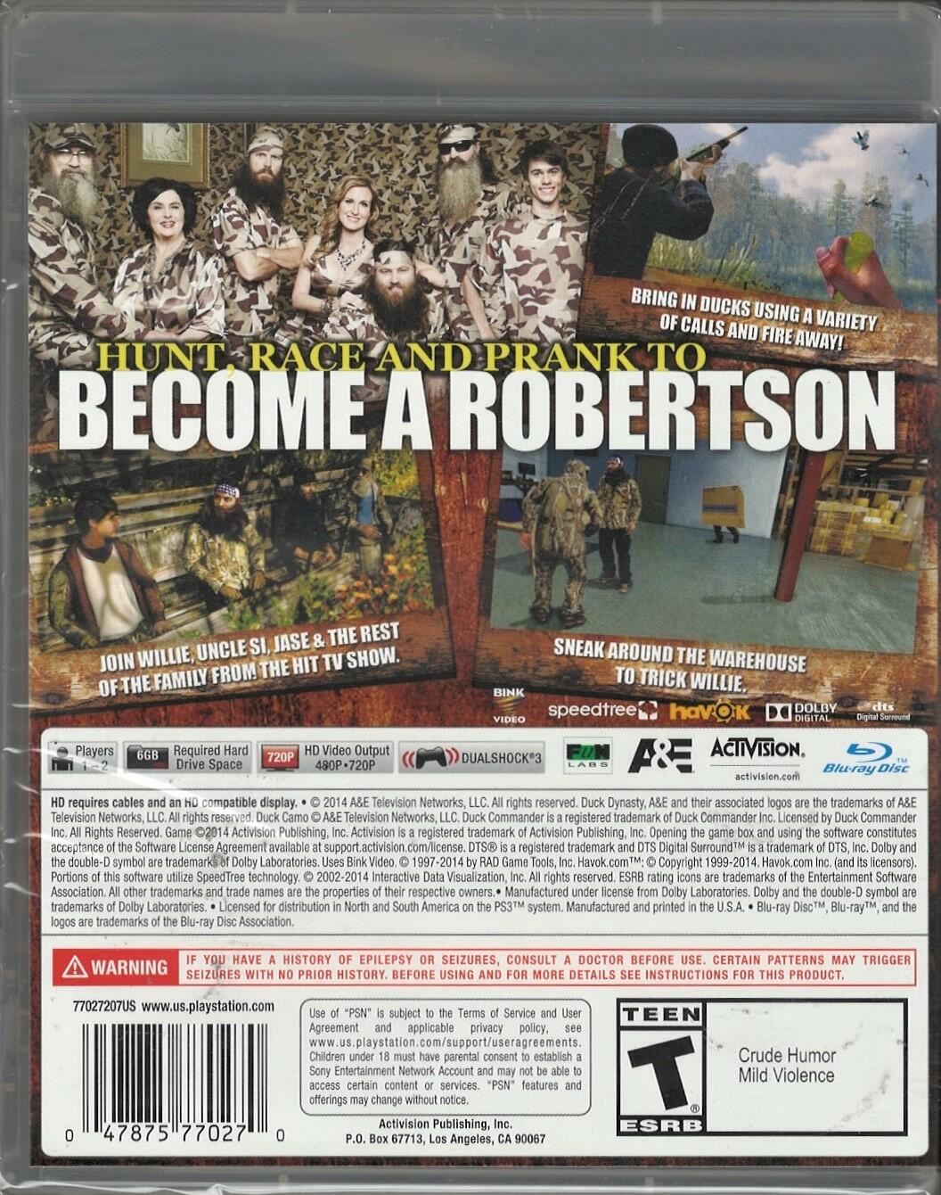 Duck Dynasty - PlayStation 3