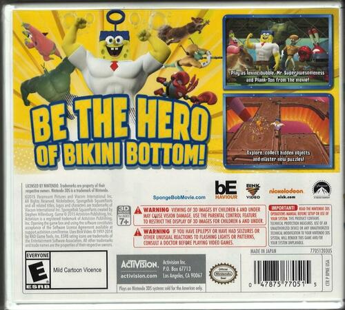 Spongebob Heropants - Nintendo 3DS